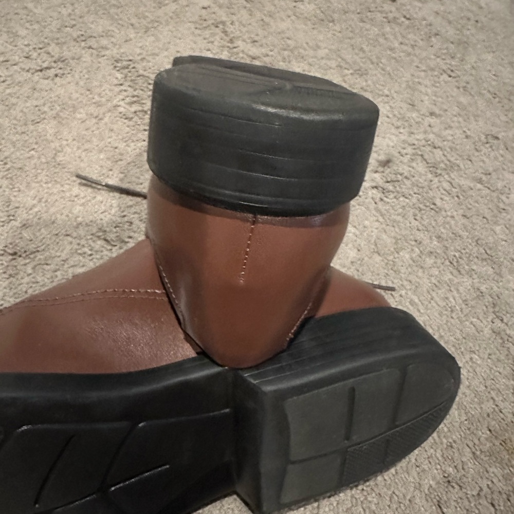 Bostonian Lites Kopper Max 26025887 Mens Brown Leather Apron Toe Oxford Size 10M - Picture 6 of 12
